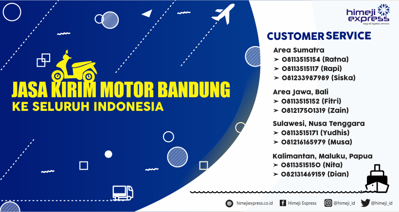 Jasa Kirim Motor Bandung ke Seluruh Indonesia