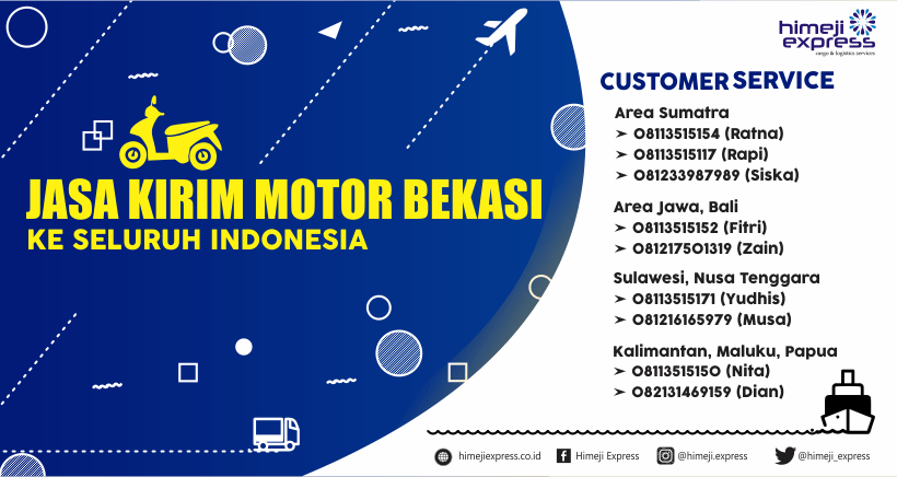 Jasa Kirim Motor Bekasi ke Seluruh Indonesia