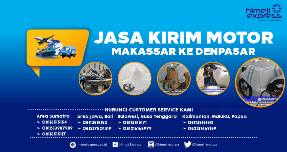 Jasa Kirim Motor Makassar ke Denpasar